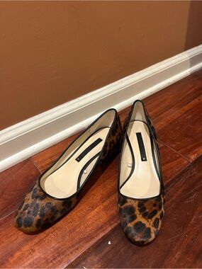 Zara Leopard Print Women's Ballet Flats - Brown